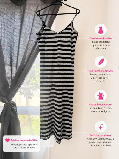 Vestido tejido trenzado beige - miniatura 4