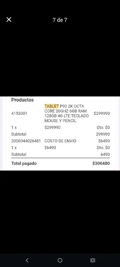 Tablet P90 2K con accesorios - miniatura 1