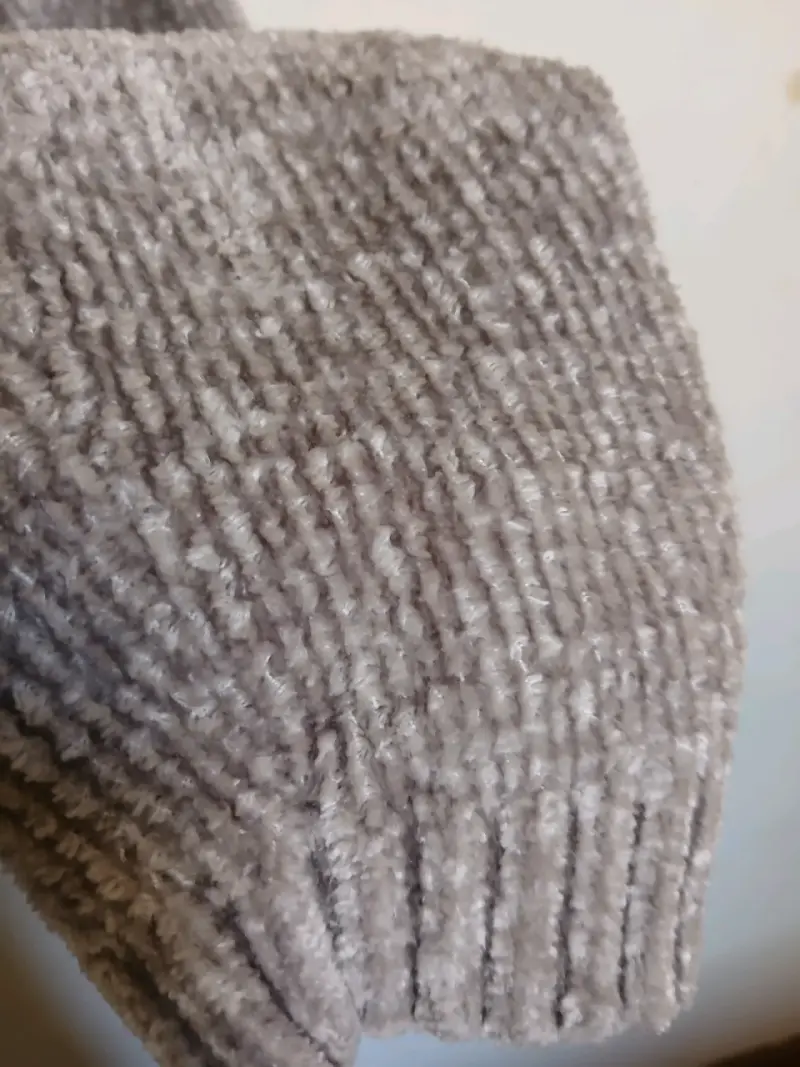 Suéter gris de chenille - 3