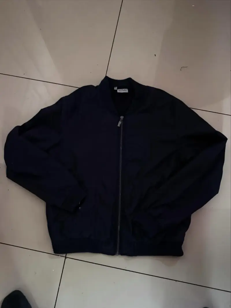 Chaqueta bomber negra unisex - 1