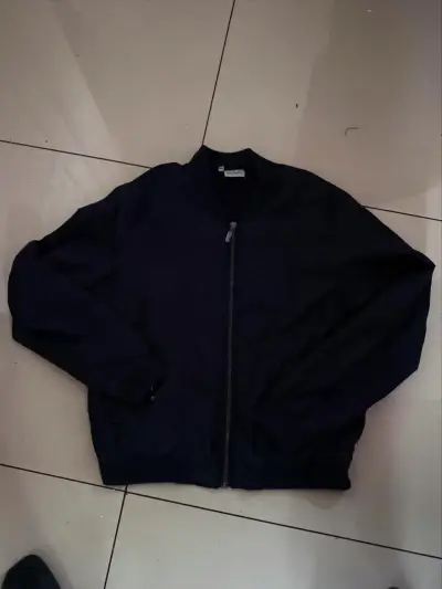 Chaqueta bomber negra unisex - miniatura 1