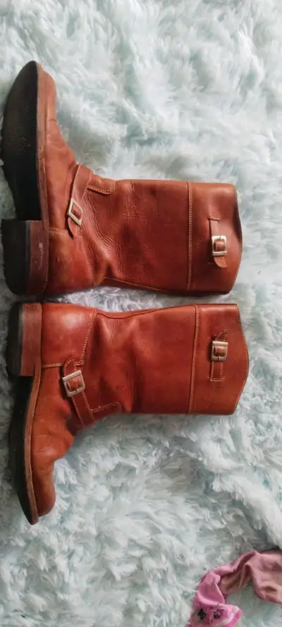 Botas de cuero marrón - miniatura 1