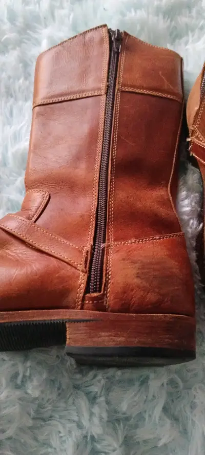 Botas de cuero marrón - miniatura 3