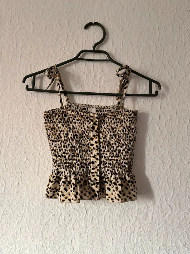 Top de tirantes leopardo niña - 1