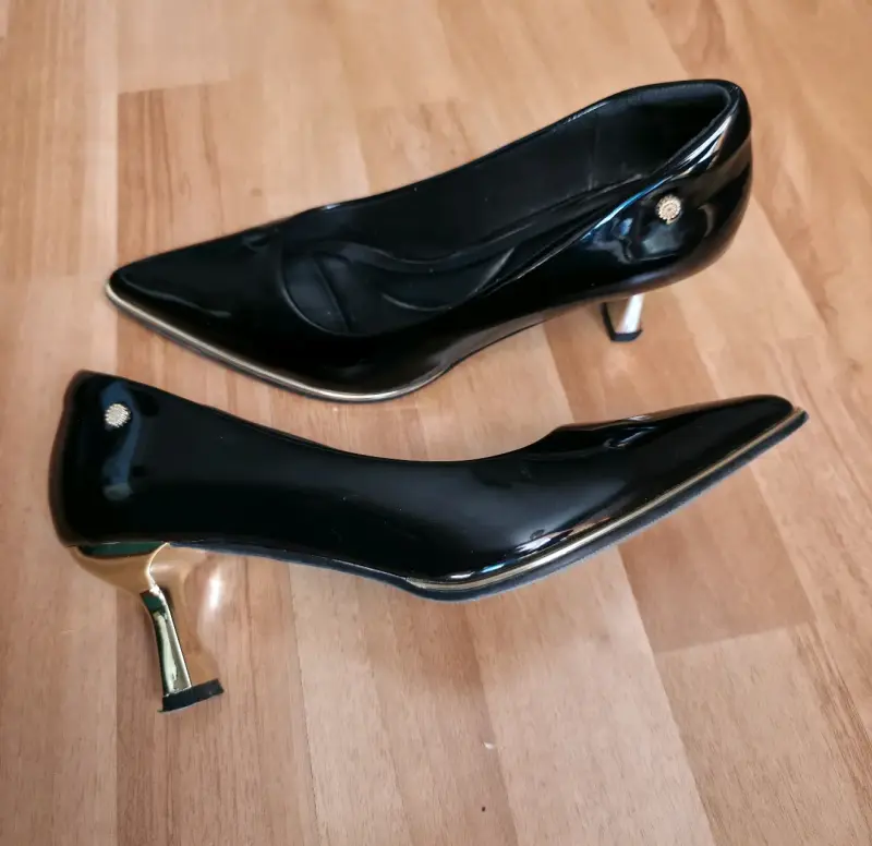 Zapatos de taco medio negros - 2