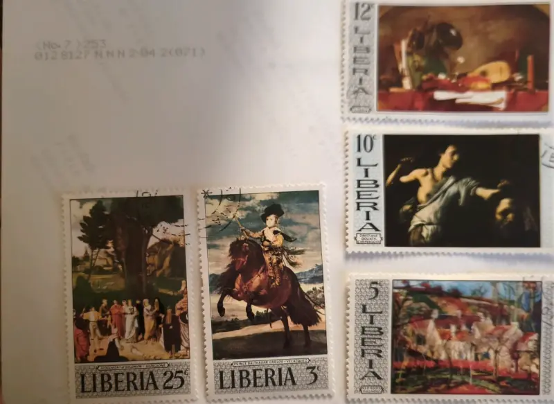 Lote de sellos de Liberia