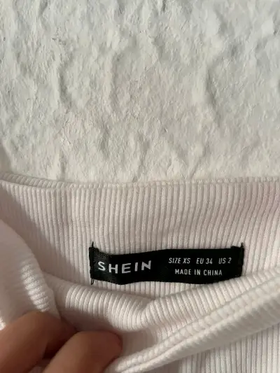 Crop top blanco shein - miniatura 2