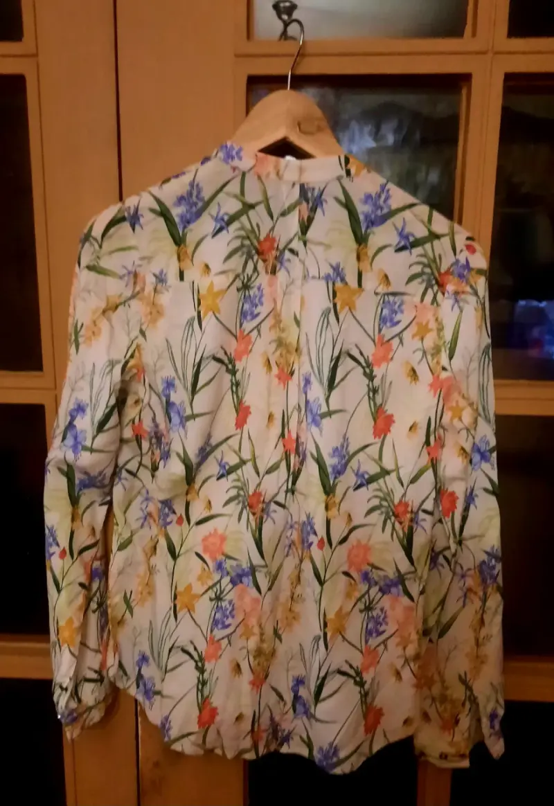 Blusa floral manga larga - 3