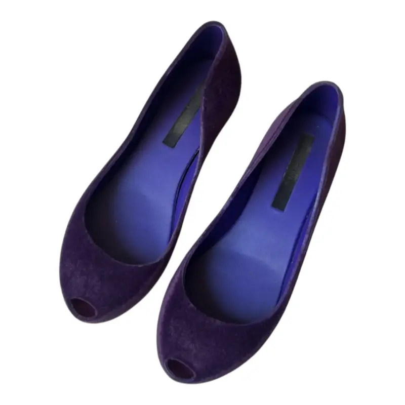 Zapatos planos morados tipo ballerinas - 1