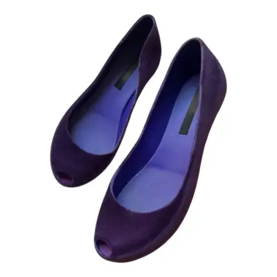 Zapatos planos morados tipo ballerinas - miniatura 2