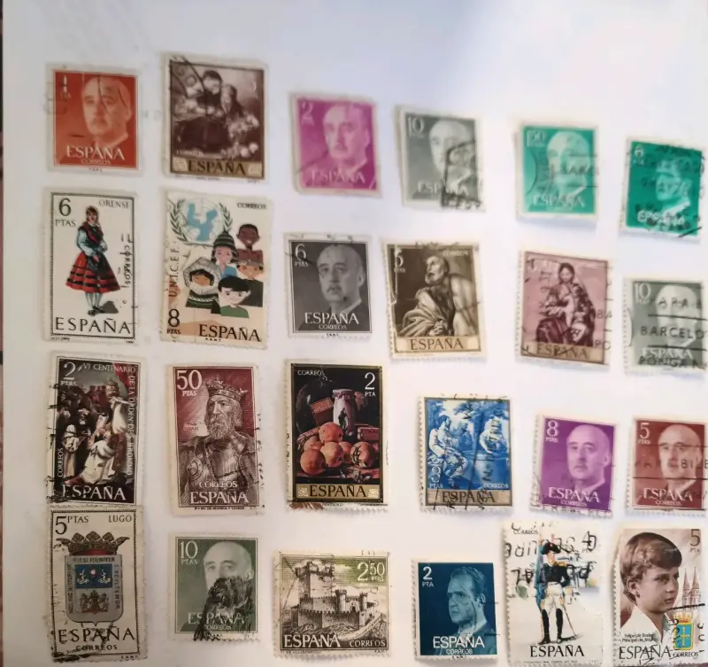 Colección de sellos españoles antiguos