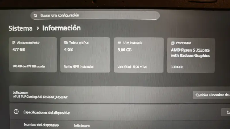 Laptop ASUS TUF Gaming A15 - 2