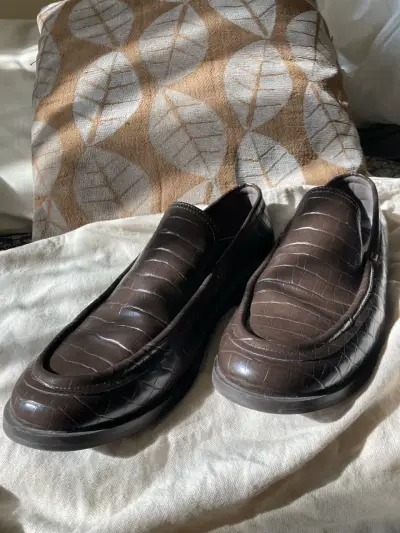 Zapatos mocasines marrones Zara - miniatura 1