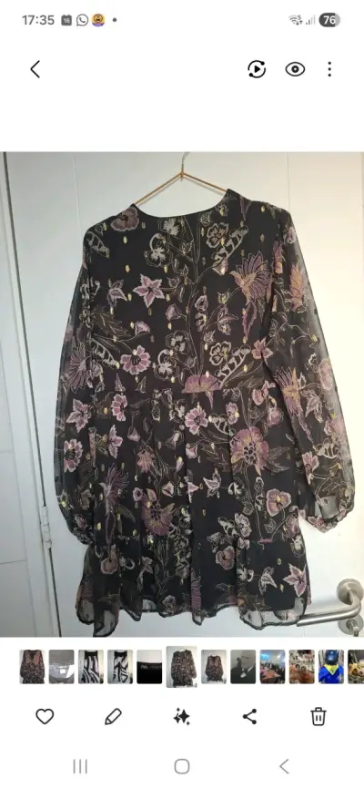 Vestido midi vintage ZARA - miniatura 1