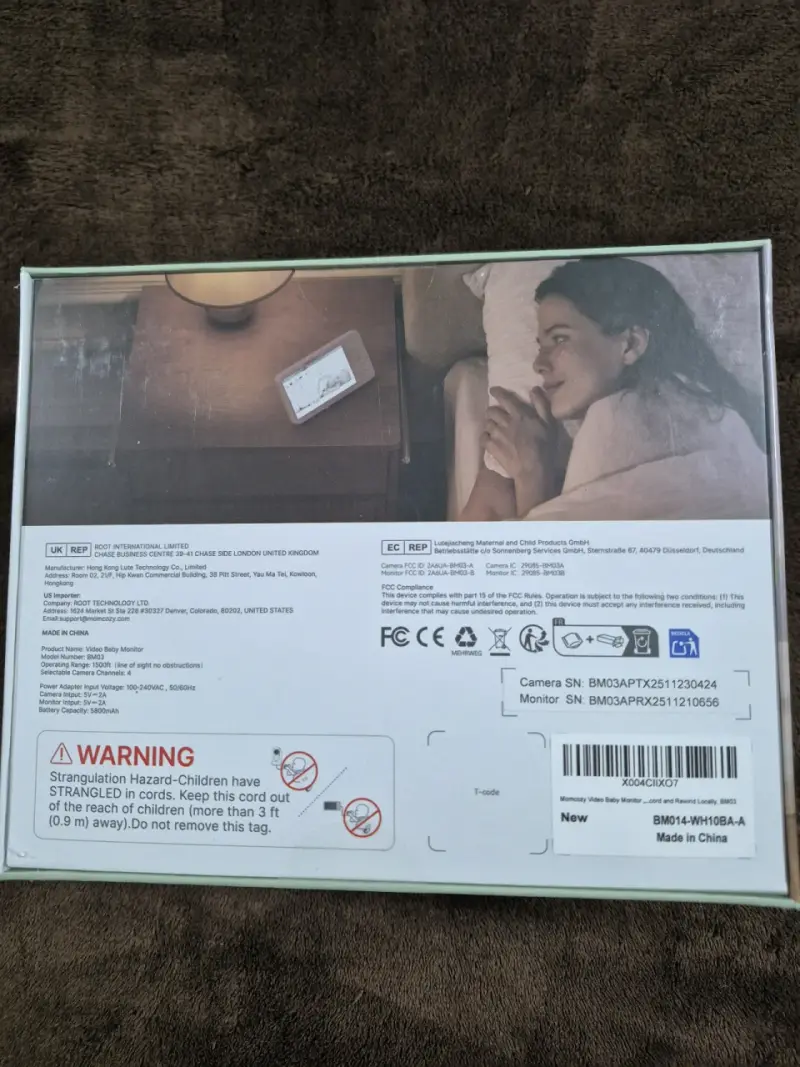 Monitor de bebé Momcozy 5.5'' HD - 3