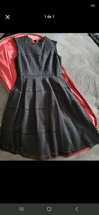 Vestido Carolina Herrera, negro - miniatura 1