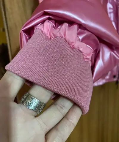 Chaqueta inflada rosa metálica - miniatura 5