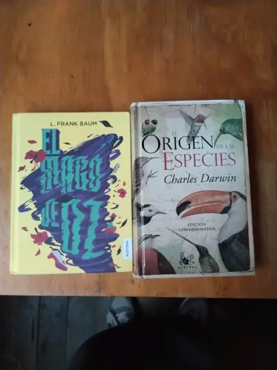 Libros El Mago de Oz y El Origen de las Es - miniatura 1