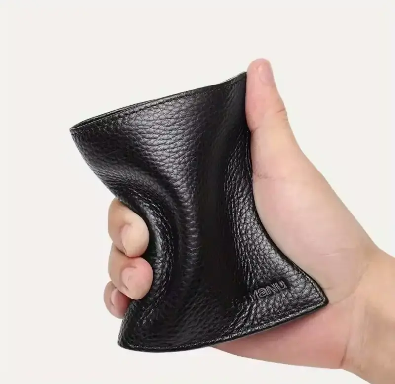 Billetera de cuero negra Banyanu - 2