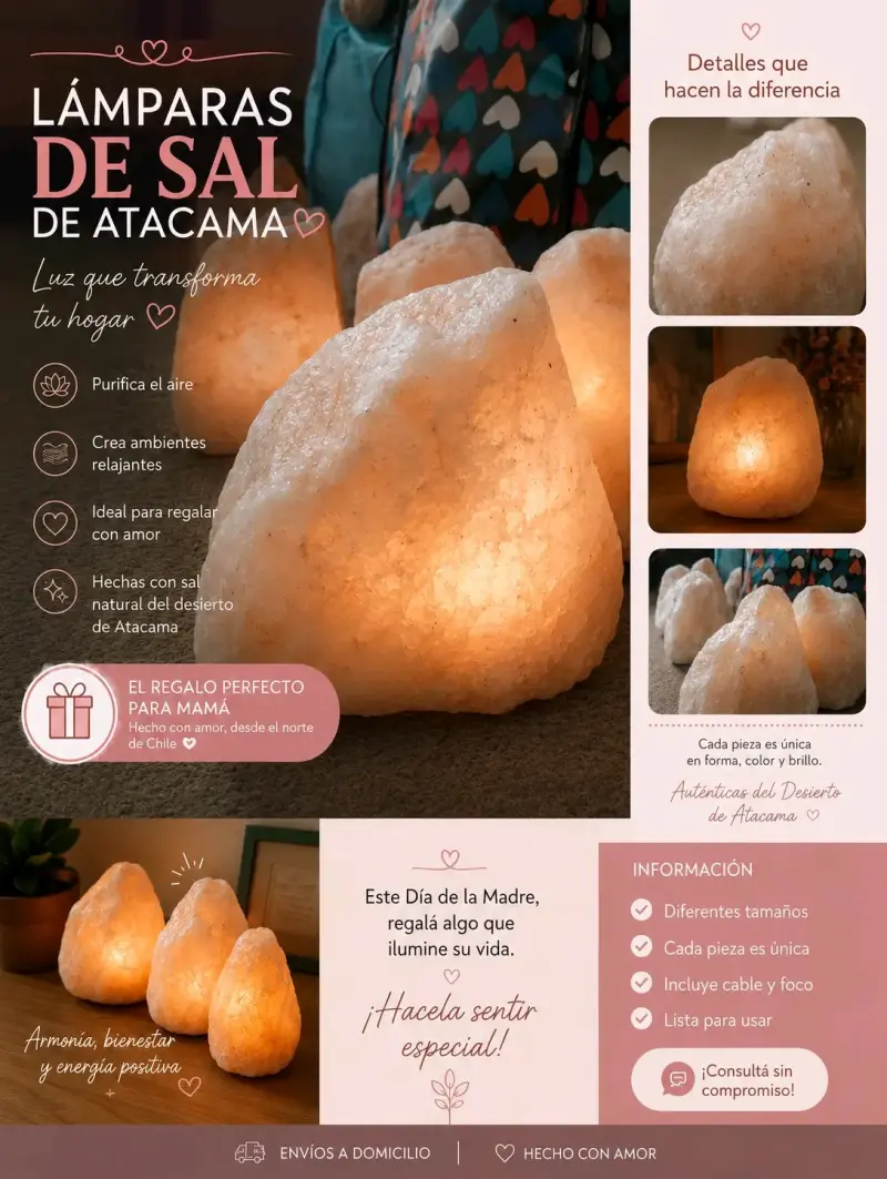 Lámpara de sal del Atacama - 1