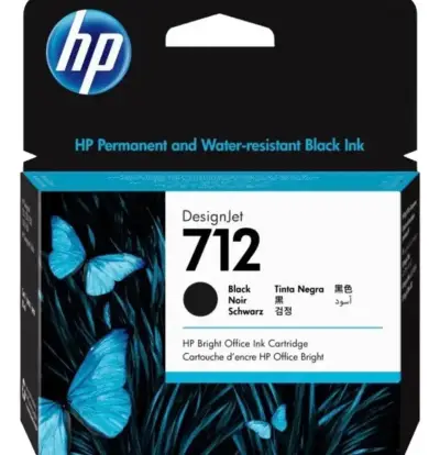Cartucho de tinta negra HP 712 - miniatura 1
