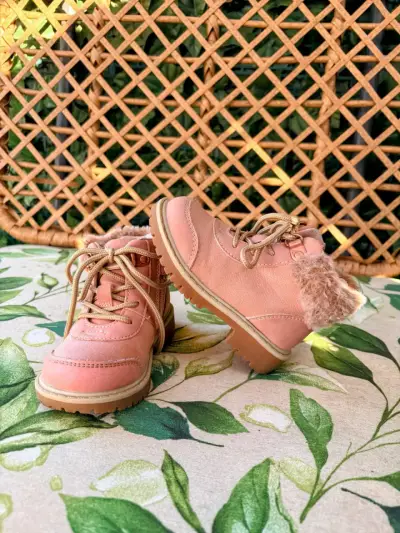 Botines rosados con forro talla 22 colloky - miniatura 1