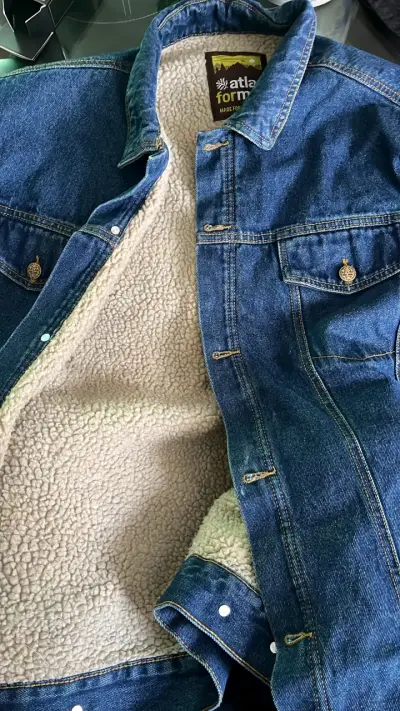 Chaqueta de mezclilla con forro ATLAS FOR MEN - miniatura 1