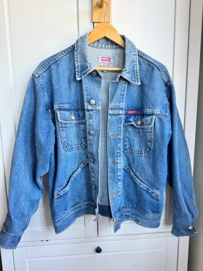 Chaqueta de mezclilla azul talla M - miniatura 1