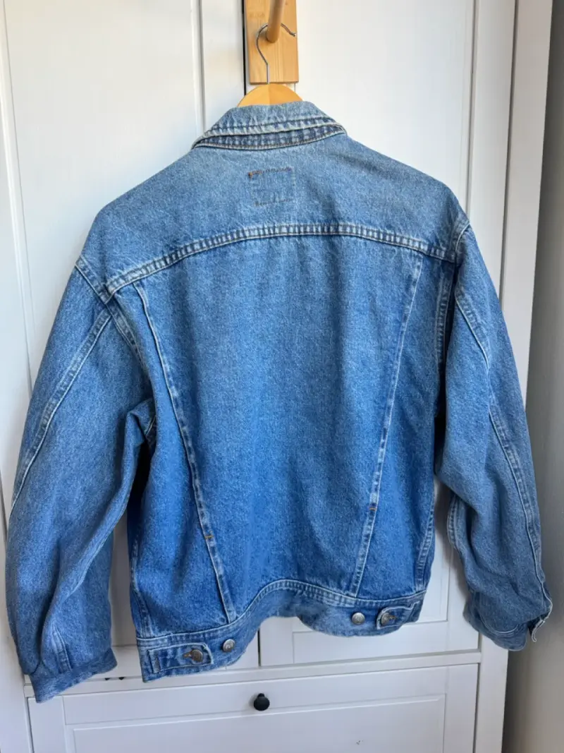 Chaqueta de mezclilla azul talla M - 3