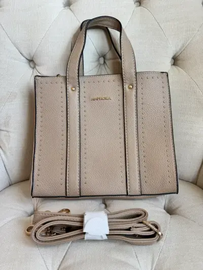 Cartera beige Amphora con correa NUEVA - miniatura 1