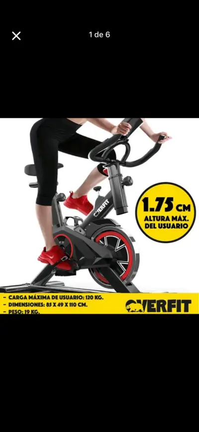 Bicicleta estática Overfit - miniatura 1