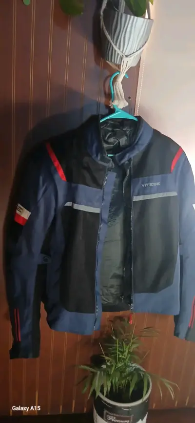Chaqueta moto Vitesse azul - miniatura 4