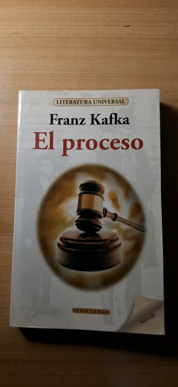 Libro 'El proceso' de Kafka