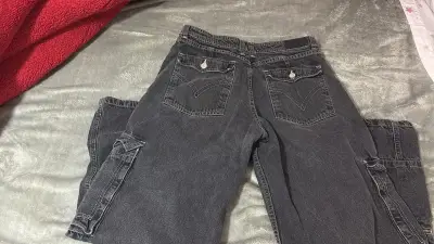 Jeans denim cargo  Dinámica gris - miniatura 3