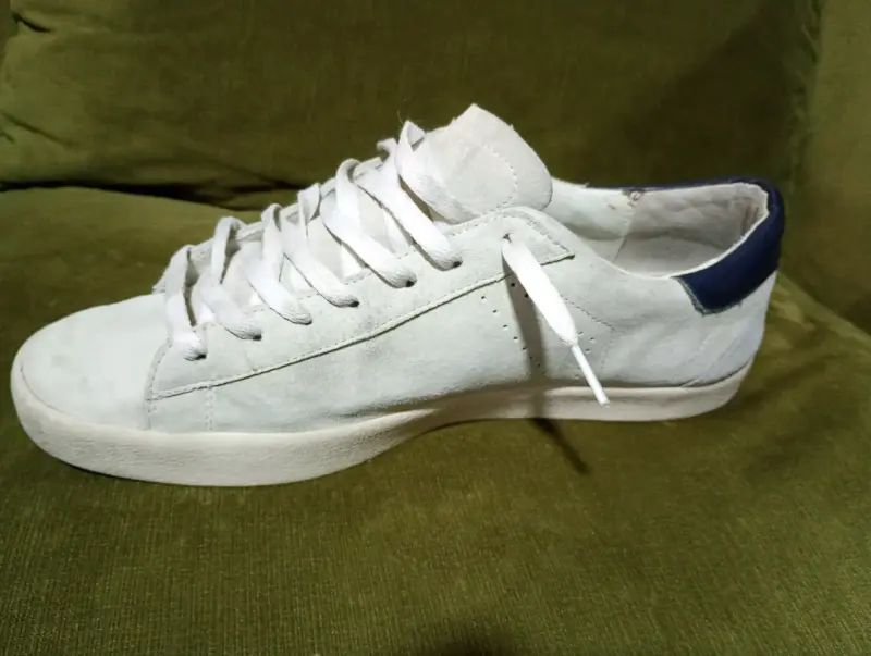 Zapatillas blancas de gamuza - 1