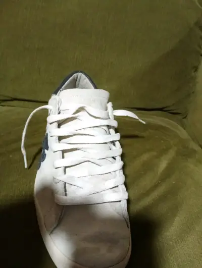 Zapatillas blancas de gamuza - miniatura 2