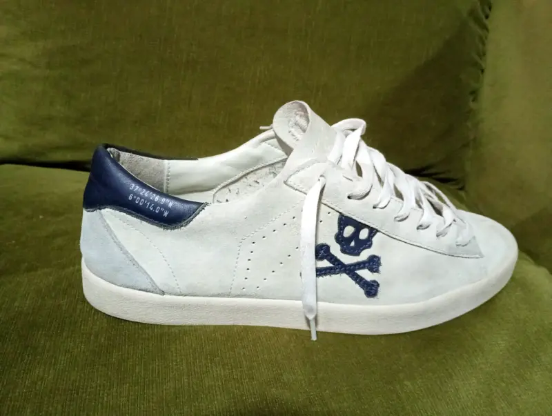 Zapatillas blancas de gamuza - 3