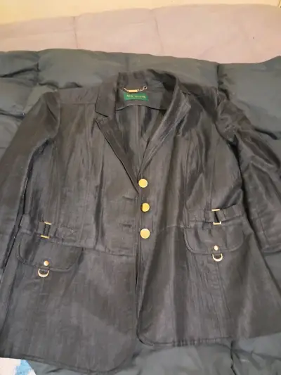 Blazer negro con botones dorados - miniatura 1