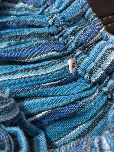 Pantalón rayado azul y blanco - miniatura 2