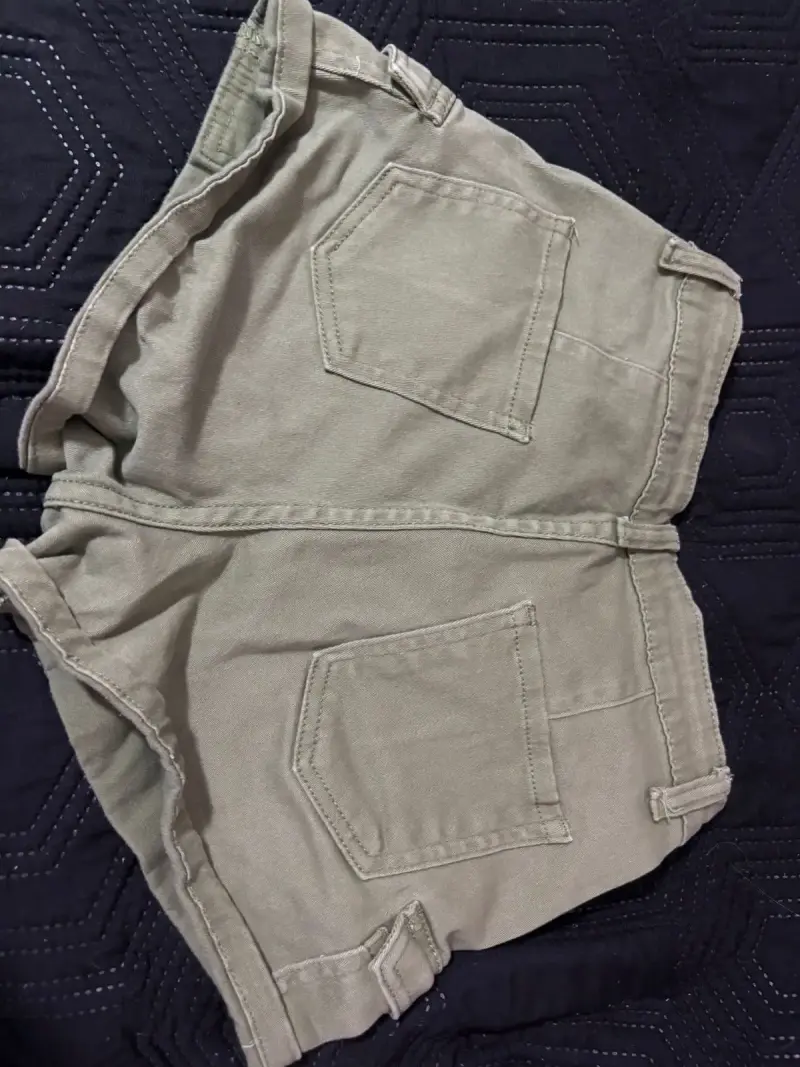 Shorts de mezclilla verde - 2