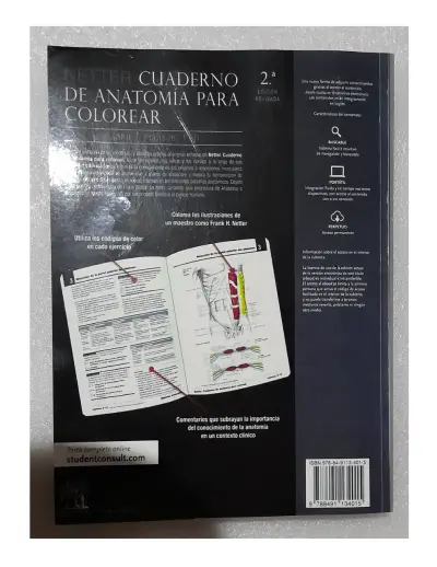 NETTER. CUADERNO DE ANATOMIA PARA COLOREAR 2ED - miniatura 2
