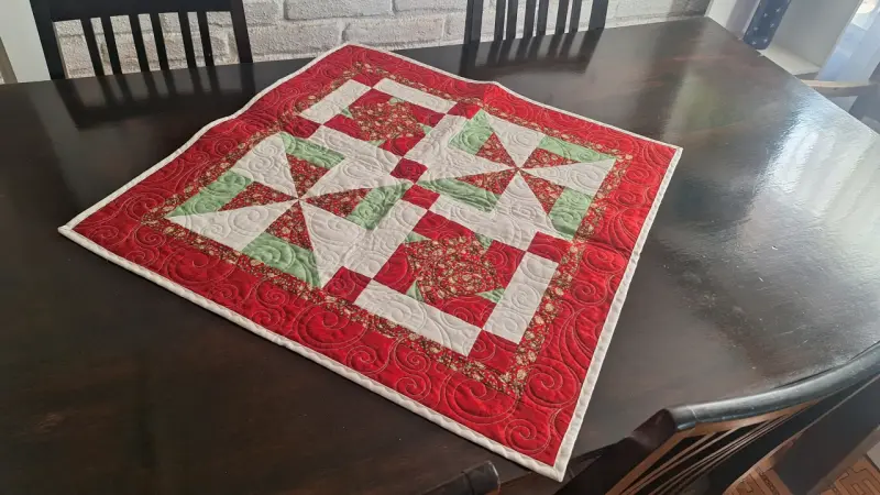 Camino de mesa navideño patchwork