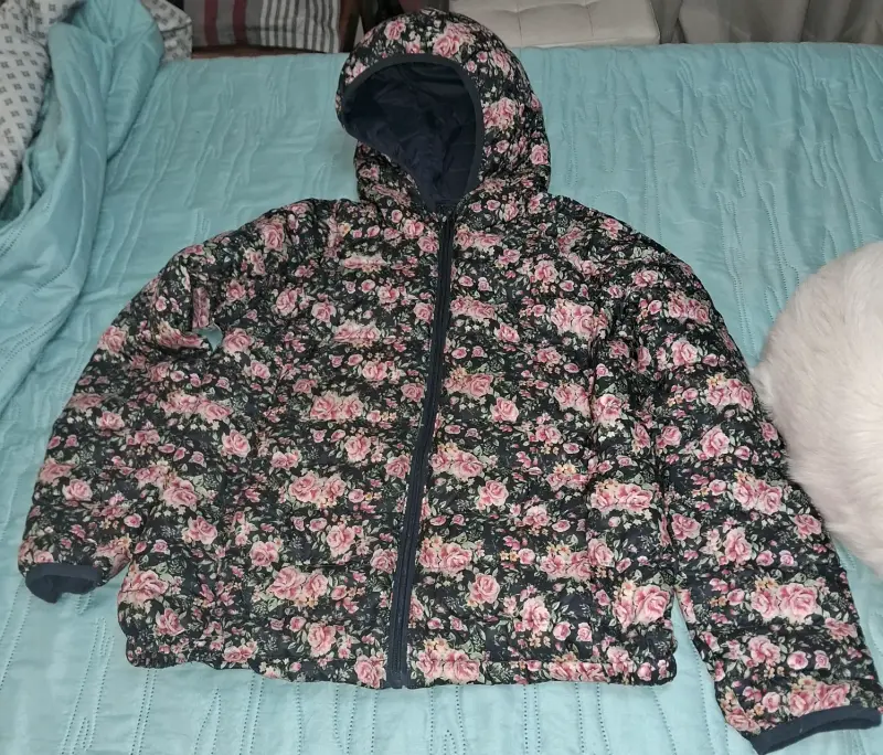 Chaqueta acolchada floral mujer - 3
