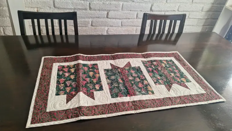 Camino de mesa decorativo navideño
