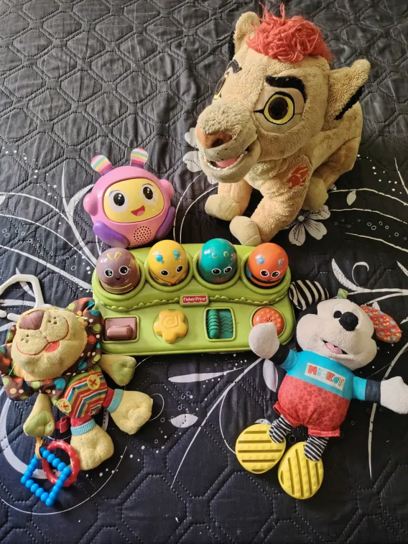 Set de juguetes de peluche y actividad