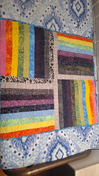 Quilt patchwork colorido - miniatura 1