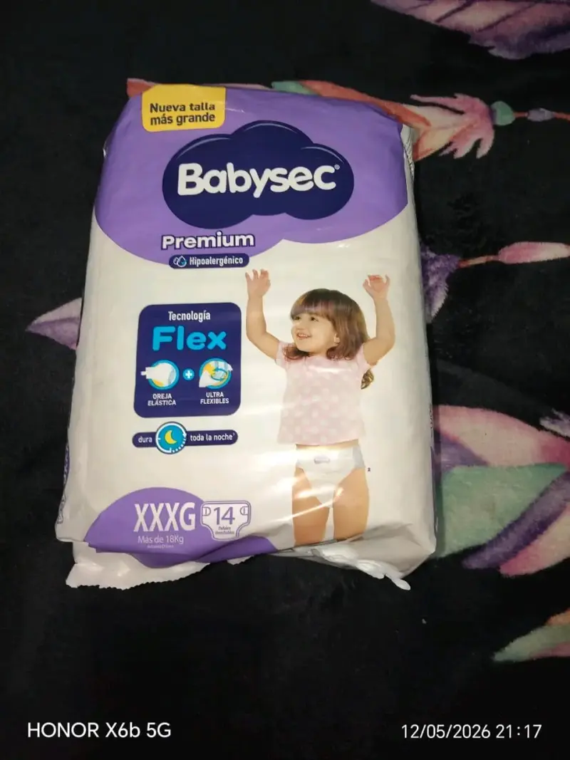 Pañales Babysec Premium XXXG