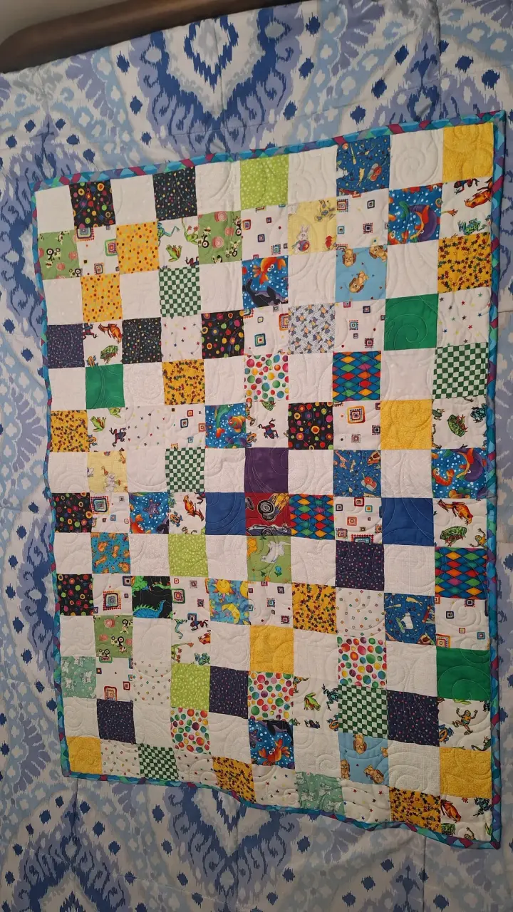 Colcha patchwork multicolor - 1