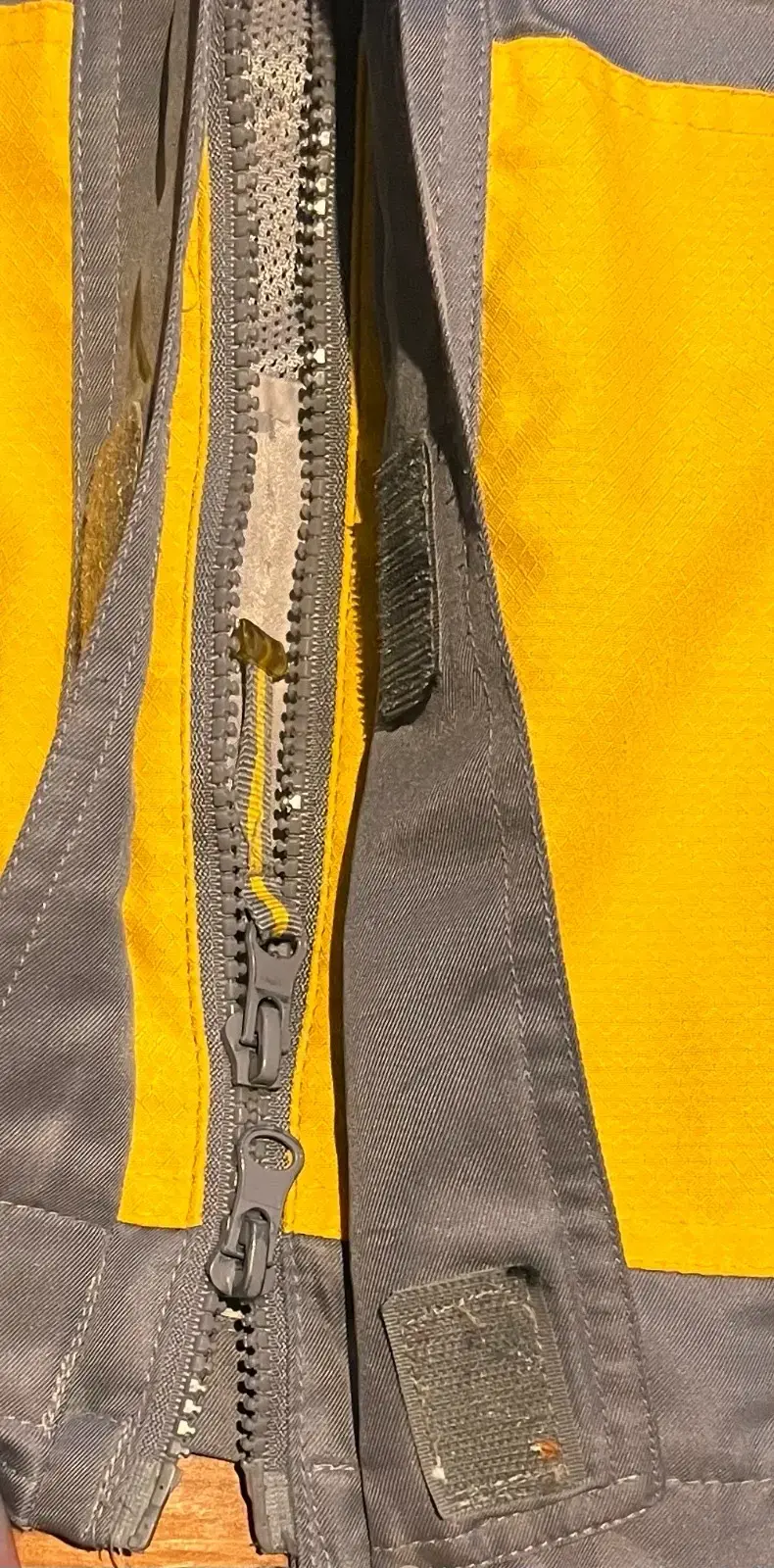 Chaqueta niño amarilla y gris - 3