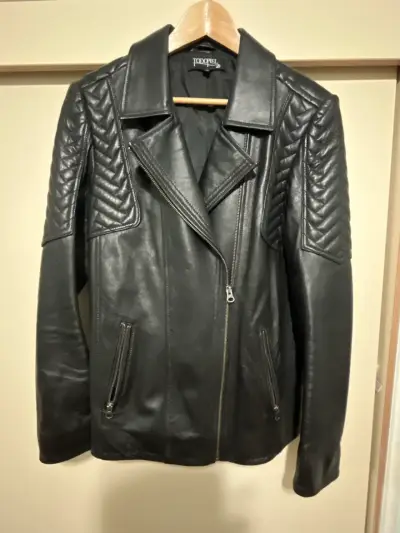 Chaqueta de cuero negra Todopiel - miniatura 1